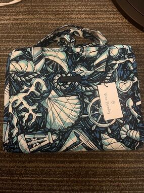 Vera Bradley Shore Enough Blue and White Nautical Quilted Hanging Organizer BNWT